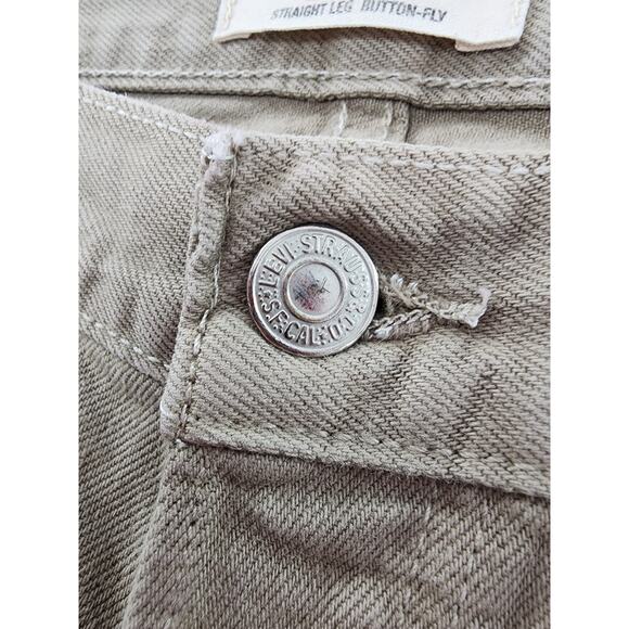 Vintage Levi's 501 XX Button Fly Denim Jeans Size W36 L30 Tan Straight Cotton - Picture 3 of 15